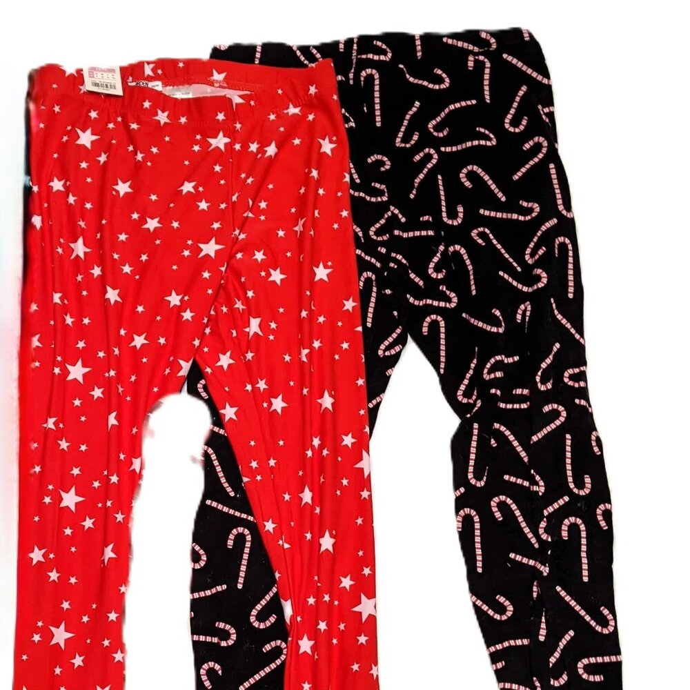 Christmas Leggings 3 pair to fit approx Adult XS or Youth 16